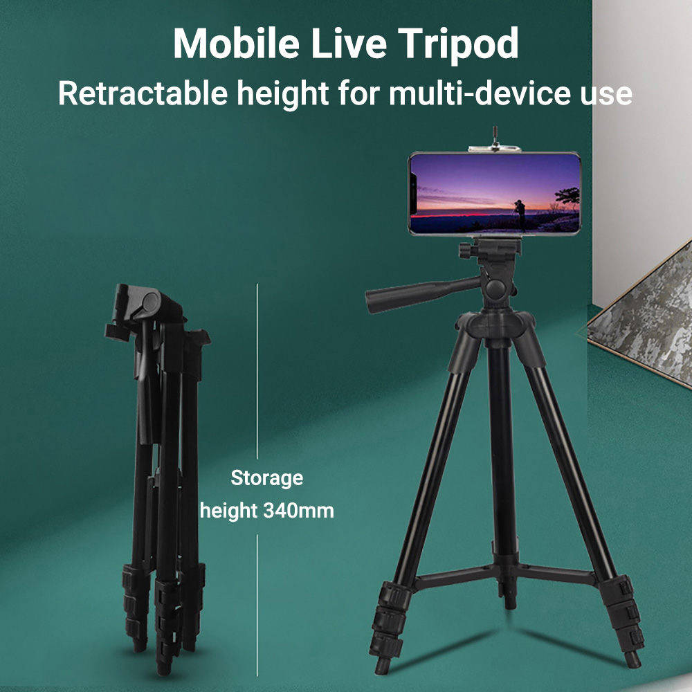 Outdoor Photography Lighting Setup - 調整可能なアルミ製三脚スタンド、折りたたみ式カメラ＆スマホ三脚、パンチルトヘッド付き、デジタル一眼レフカメラ、スマートフォン、ライブストリーミング用