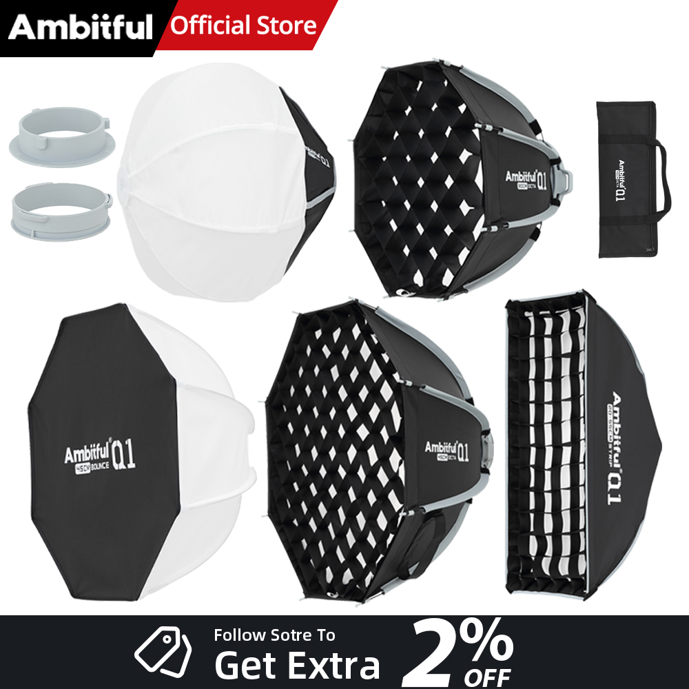 AMBITFUL Q1 ミニボーエンズ/ゴドックスマウント  - Photography Lighting Diffuser のレビューと価格
