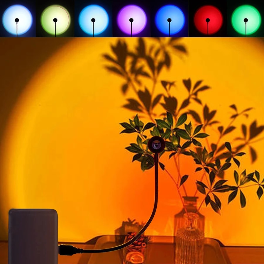 MeeToo USB サンセットムードランプ LED プロジ - Photography Lighting Setup のレビューと価格