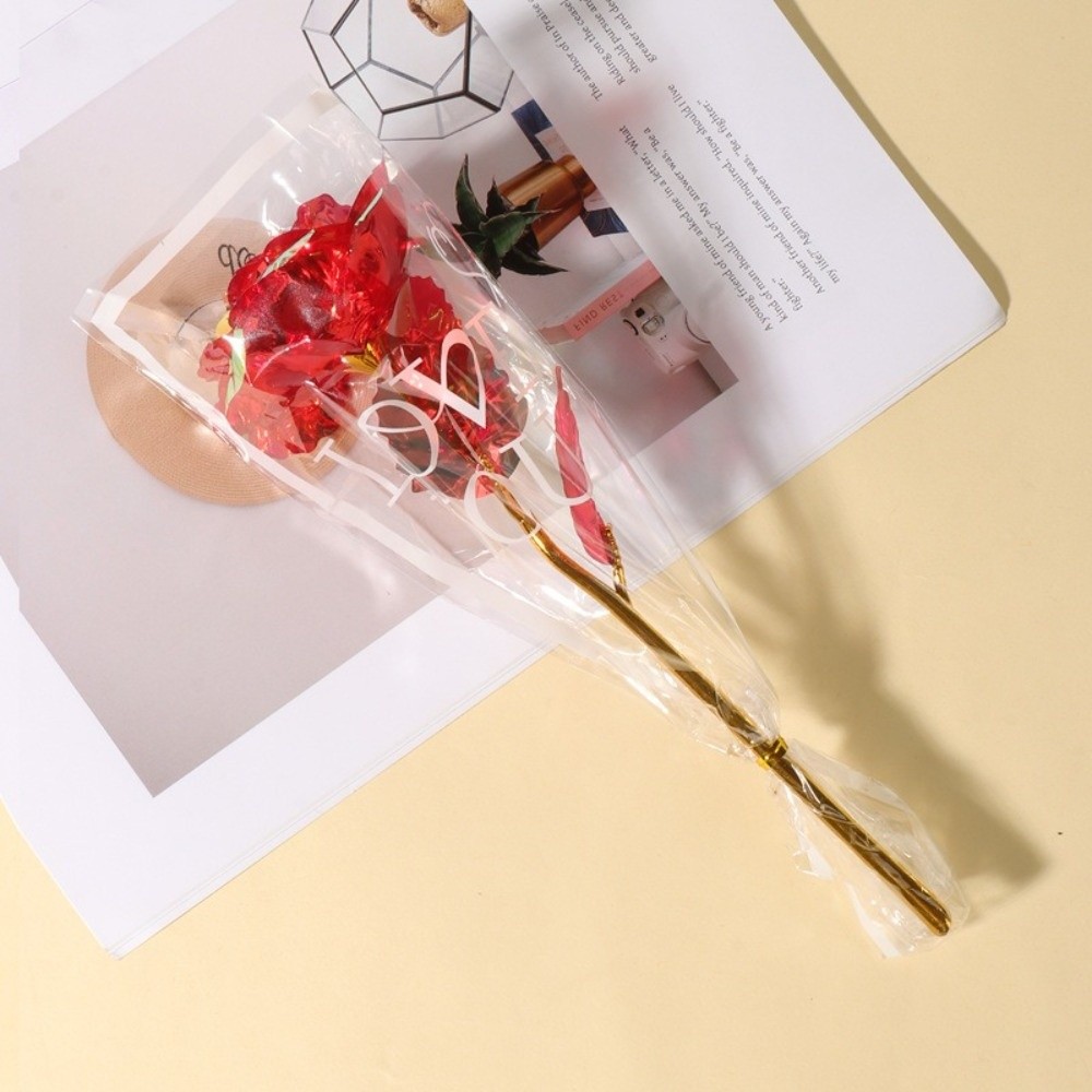 輝く金箔のバラの花 カラフルな写真撮影用小道具 模造バラの花 - Photography Lighting Simulation のレビューと価格