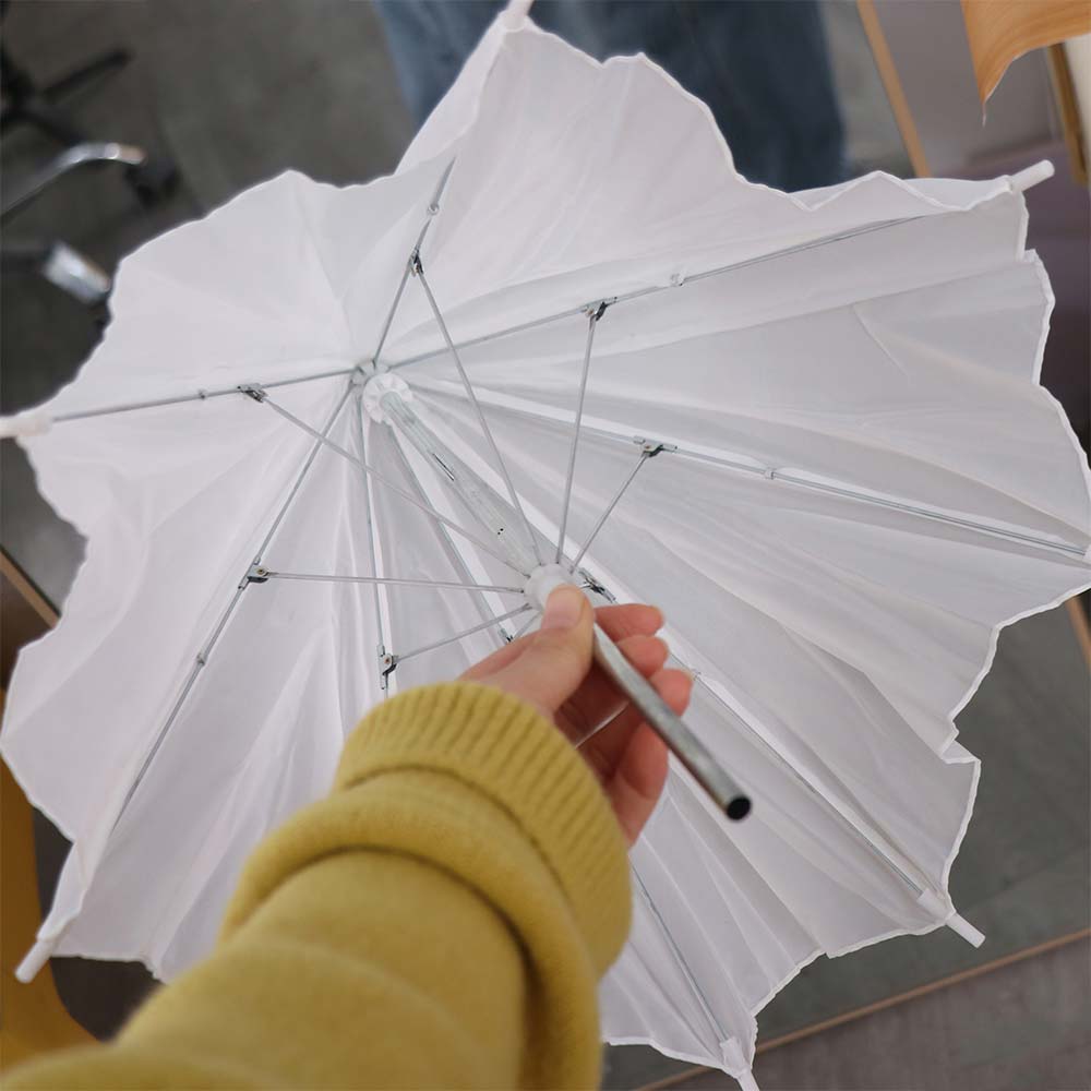50cm/20インチ撮影用傘 金属ハンドル付き ホワイトソフ - Photography Lighting Diffuser のレビューと価格