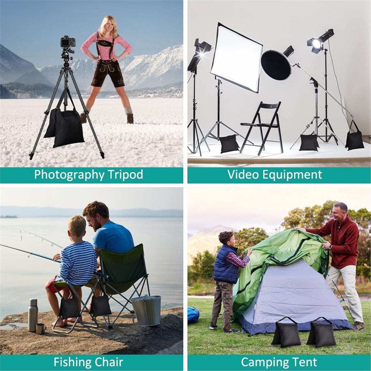 DT75BG 8パックサンドバッグ ウェイトバッグ ライトス - Light Stand Sandbag のレビューと価格