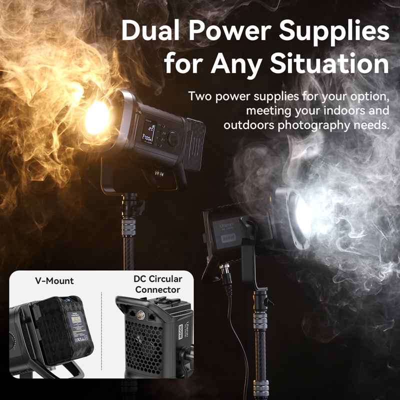 Ulanzi VL-200Bi 200W バイカラーCOBビ - Photography Lighting Home のレビューと価格