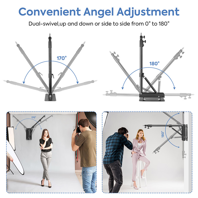 ソフトボックス傘のウォールマウントブームアーム,トライアング - Photography Lighting Triangle のレビューと価格