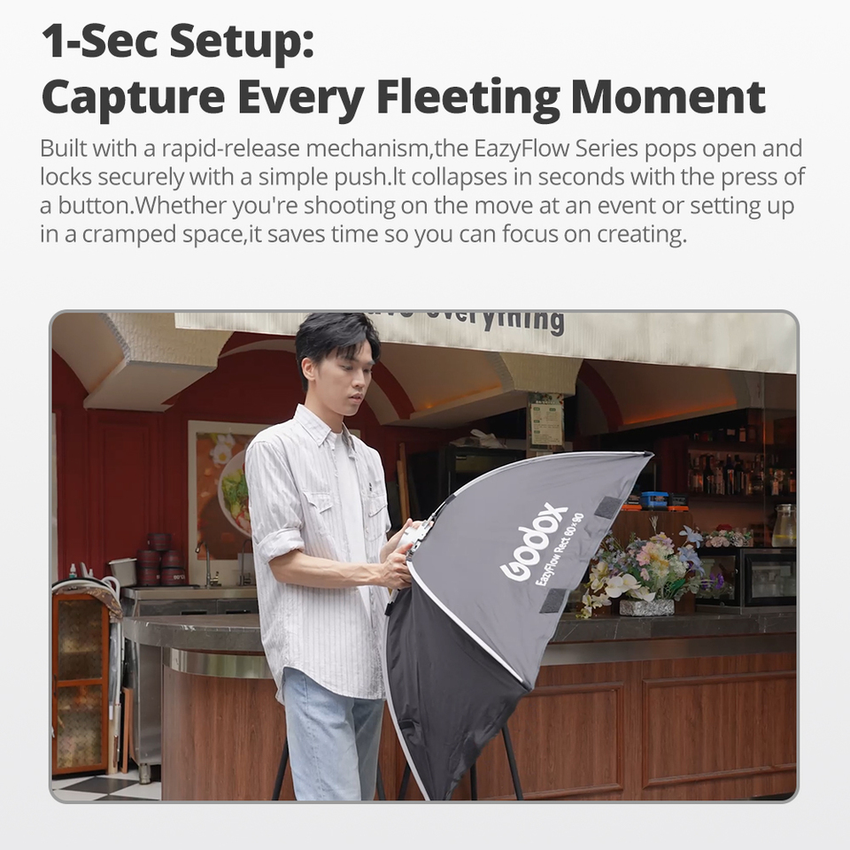 Godox EazyFlowシリーズ折りたたみ式ソフトボック - Photography Lighting Setup のレビューと価格